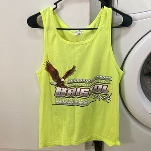 Not For Sale 2014 Bristol Tennessee NASCAR Support Our Troops Tank Top Small